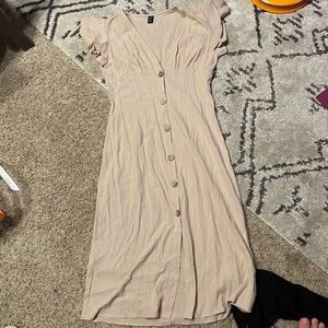Tan dress button up